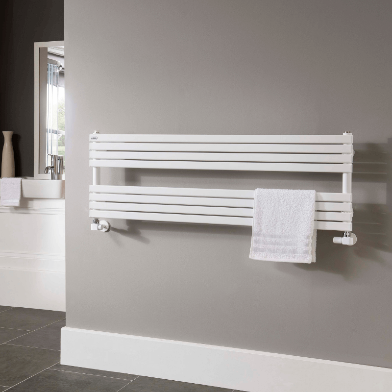 heated towel rail, hydronic heating system